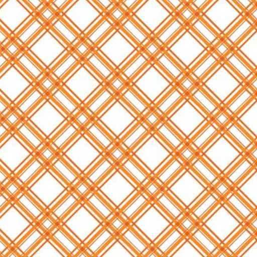 [MAY-8244-O] Kimberbell Basic Diagonal Plaid Orange From Maywood Studio