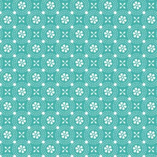 [MAY-8241-Q] Kimberbell Basic Dotted Circles Teal From Maywood Studio