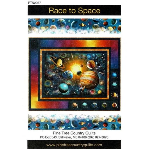 [PTN-2987] Race To Space Pattern By Sue Harvey And Sandy Boobar For Pine Tree Country Quilts