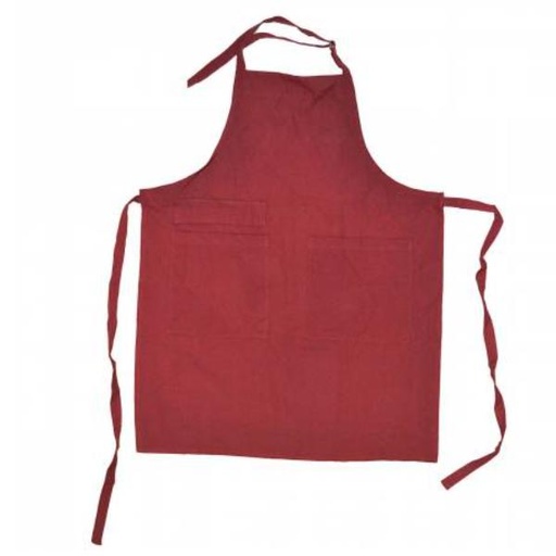 [K-104A-R] Apron Red By Dunroven House