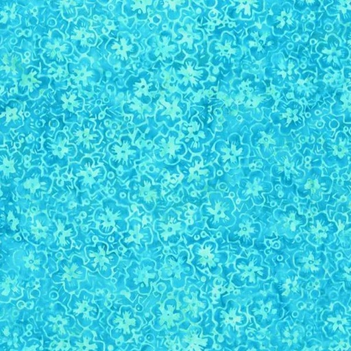 [ANF-2382-CERU] Luna Batik Mimosa Flower Cerulean By Anthology Fabrics