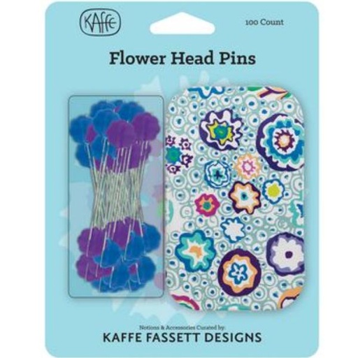 [KF-HP012] Kaffe Fassett Flower head pins 100ct