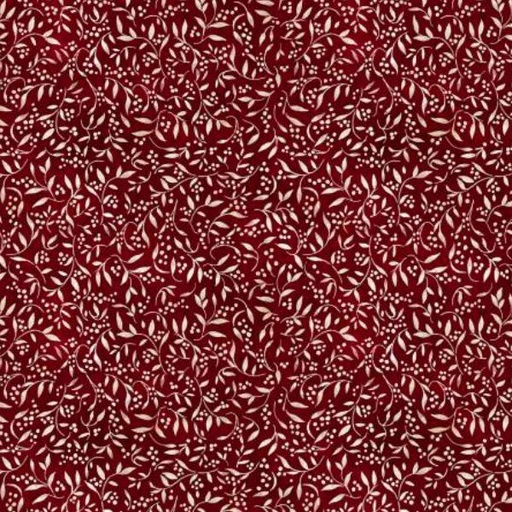 [WP-39769-313] Proud Rooster Leaf Berry Burgundy By Susan Winget For Wilmington Prints