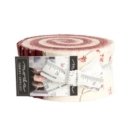 [MOD-49190JR] Red White Gatherings Jelly Roll by Primitive Gatherings for Moda Fabrics