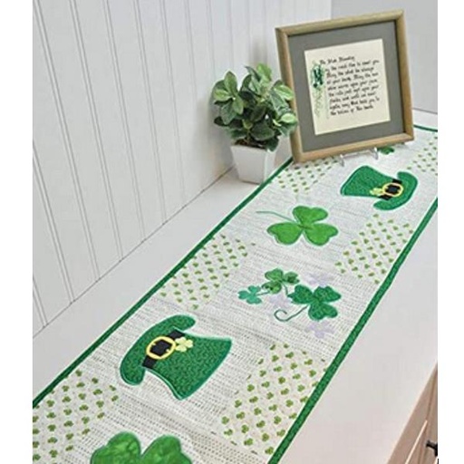 [PP-LuckIrishRunner] Luck Of The Irish Table Runner Machine Embroidery Kit