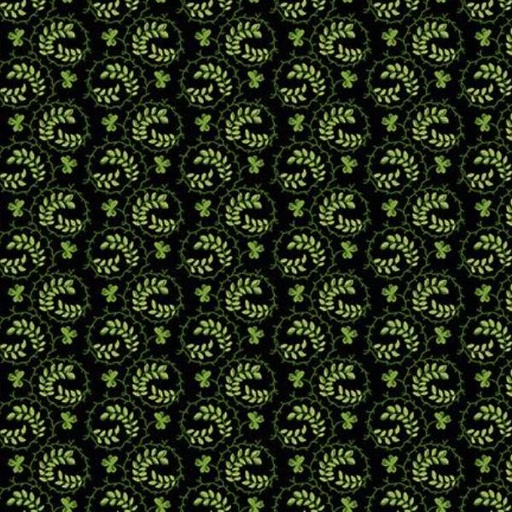 [AND-415-K] Lucky Charm Swirl Black By Andover