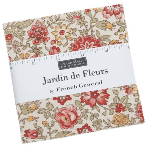 [MOD-13890PP] Jardin De Fleurs Charm Pack By French General For Moda Fabrics