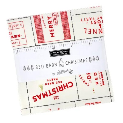 [MOD-55530PP] Red Barn Christmas Charm Pack by Sweetwater for Moda Fabrics