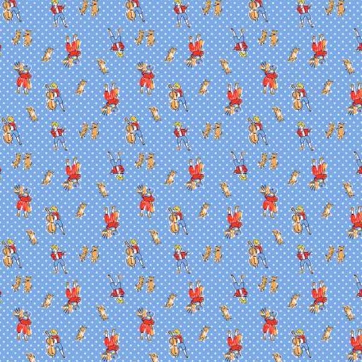 [WF-53203-3] Storybook 22 Music Man Blue By Mykt Collection For Windham Fabrics