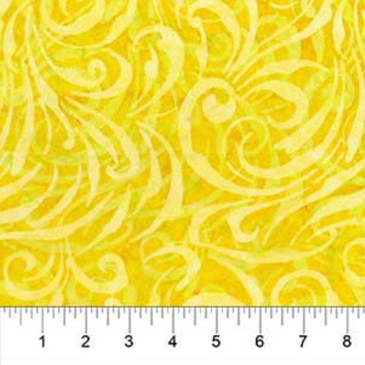 [NOR-80876-54] Birds Of Paradise Sunshine Yellow By Banyan Batiks For Northcott