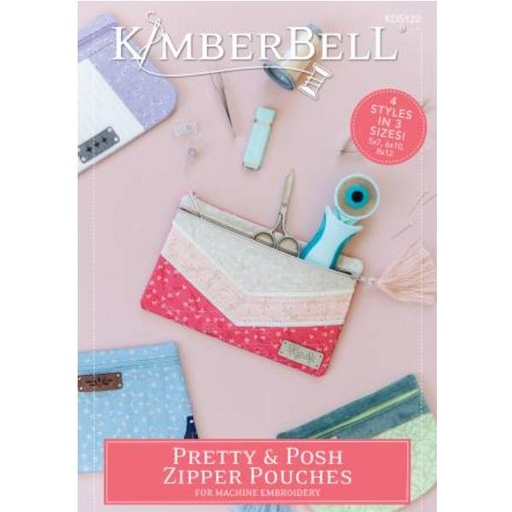 [KD-5122] Pretty & Posh Zipper Pouches By Kimberbell