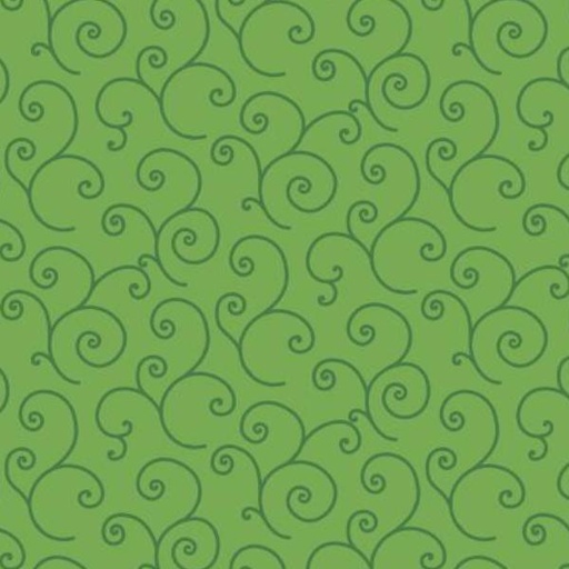 [MAY-8243-GG] Kimberbell Basics Scroll Green On Green From Maywood Studio