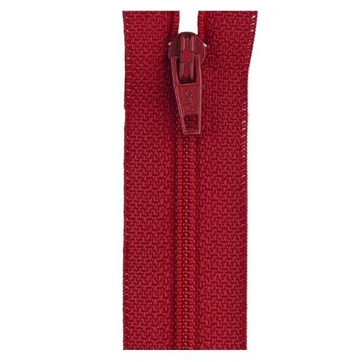 [COA-F72-9-128] All-Purpose Polyester Coil Zipper 9In Red