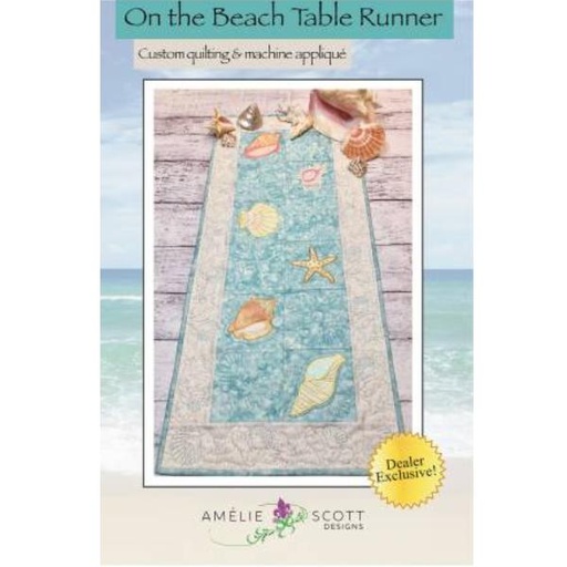 [ASD-238] On The Beach Table Runner By Christine Conner For Amelie Scott Designs