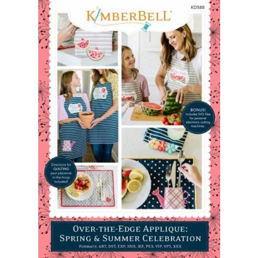 [KD-588] Over The Edge Applique: Spring & Summer Collection By Kim Christopherson For Kimberbell