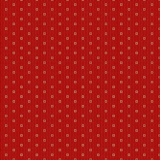 [MB-220484-RED] Villa Flora Dainty Dots Red By Paula Barnes For Marcus Fabrics