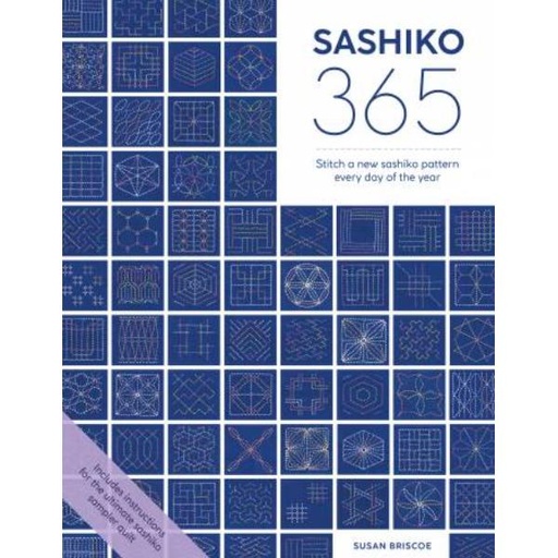 [DC-09254] Sashiko 365: Stitch a New Sashiko Embroidery Pattern Every Day of the Year by Susan Briscoe from Dav