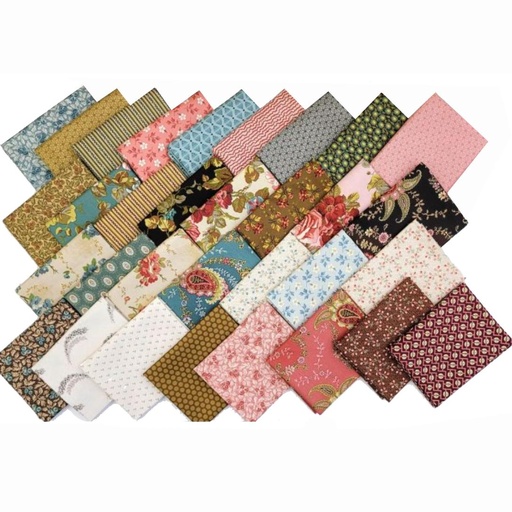 [PP-PrimroseF4] Primrose Fat Quarter Bundle By Laundry Basket Quilts From Andover