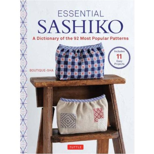 [T-1702-0] Essential Sashiko: A Dictionary of 92 Most Popular Patterns by Boutique-Sha for Tuttle Publishing