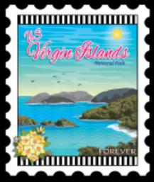 [ZEB-Virgin Islands] National Parks Stamp: Us Virgin Islands