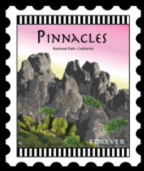 [ZEB-Pinnacles] National Parks Stamp: Pinnacles