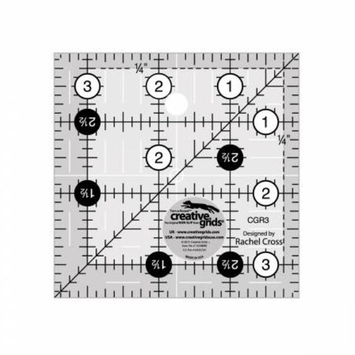 [CG-R3] Creative Grids Quilt Ruler 3-1/2in Square