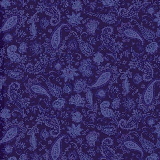 [TTR-1896-PRPL] Pansy Paradise Paisley Purple By Timeless Treasures