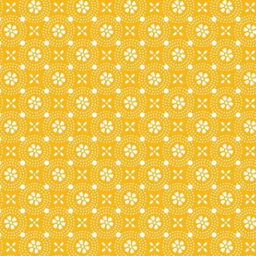 [MAY-8241-S] Kimberbell Basic Dotted Circles Yellow From Maywood Studio