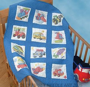 [JD-300-79] Nursery Quilt Blocks: Transportation From Jack Dempsey Needle Art