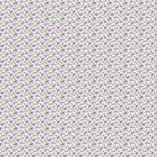 [NOR-25402-10] Lilac Garden Mini Lilacs White By Deborah Edwards For Northcott