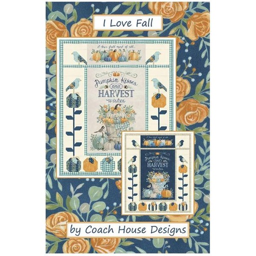 [CHD-2240] I Love Fall Quilt Pattern By Barb Cherniwchan For Coach House Designs