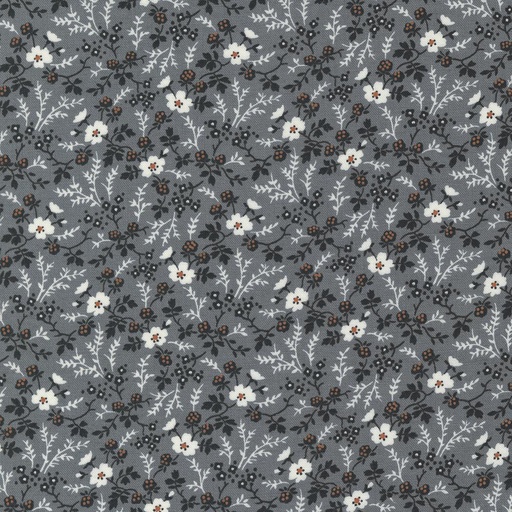 [MOD-49201-17] Rustic Gatherings Small Floral Graphite By Primitive Gatherings For Moda