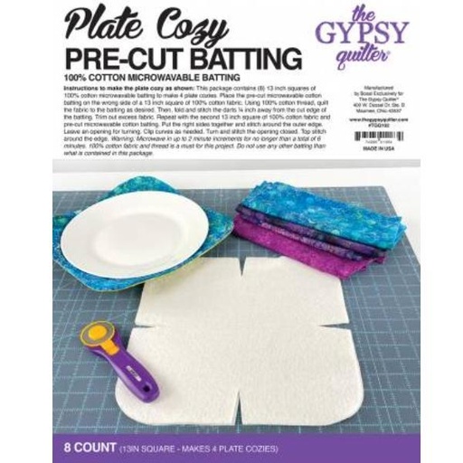 [TGQ-102] Gypsy Quilter Plate Cozy 8ct