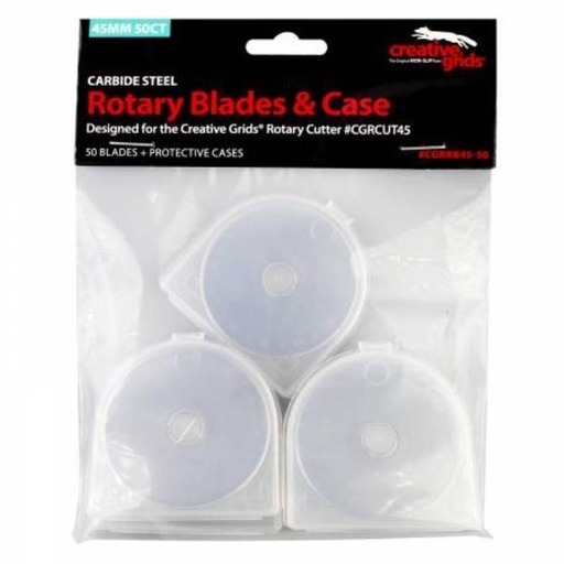 [CGR-RB45-50] Creative Grids 45Mm Replacement Rotary Blade 50Pk