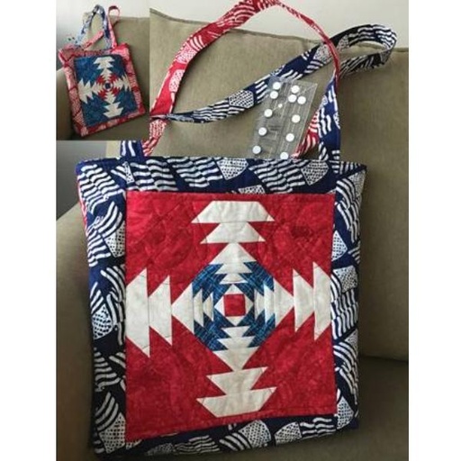 [CLP-JAW086] Pineapple Popout Tote Pattern By Jean Ann Wright For Cut Loose Press