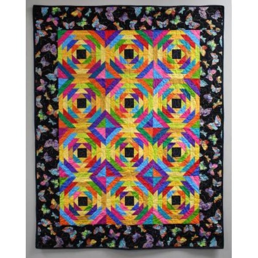 [CLP-JAW010] Pineapple Pizzazz Quilt Pattern By Jean Ann Wright For Cut Loose Press