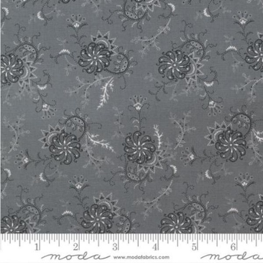 [MOD-49200-17] Rustic Gatherings Swirling Flowers Graphite By Primitive Gatherings For Moda