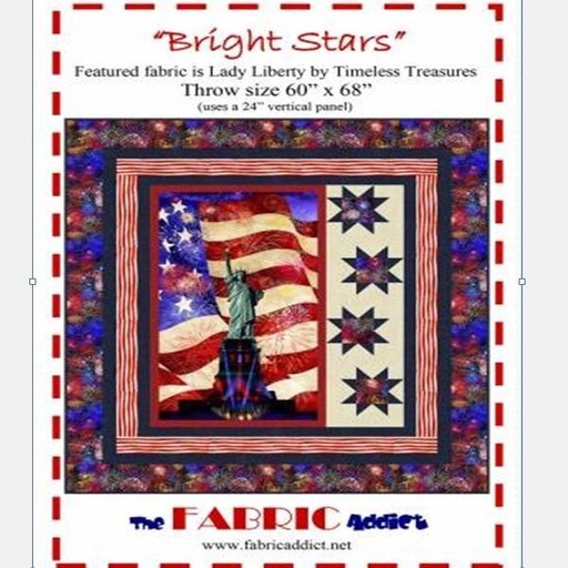 [FABST-22] Bright Stars Quilt Pattern From The Fabric Addict