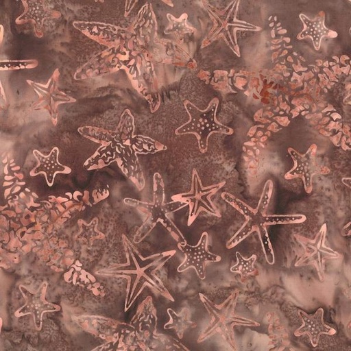 [HOF-DM6-D27] Bali Batik Starfish Dusty Peach By Wildfire Designs For Hoffman Fabrics