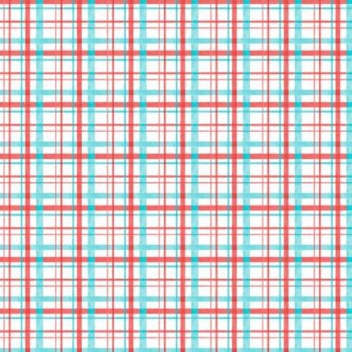 [WP-27660-134] Frosty Merry Mints Plaid White By Danielle Leone Collection For Wilmington