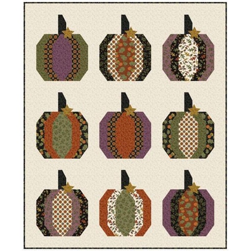 [PP-PumpkinPatchQuilt] Pumpkin Patch Flannel Quilt Kit By Bonnie Sullivan  From Maywood