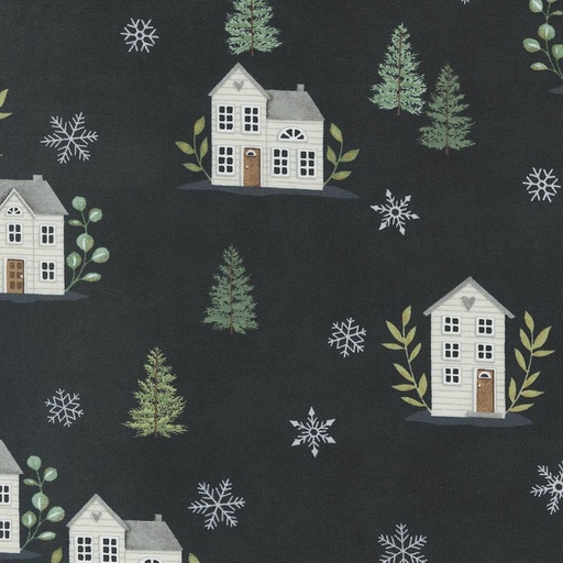 [MOD-56071-13] Holidays at Home Farmhouse Charcoal Black by Deb Strain for Moda Fabrics