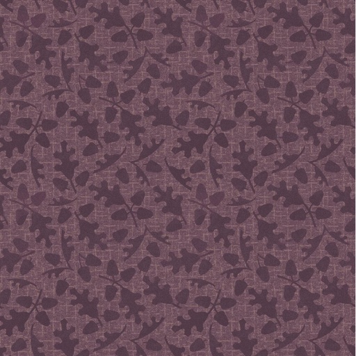 [MAY-9956-V] Autumn Harvest Leaves Flannel Purple By Bonnie Sullivan For Maywood Studio