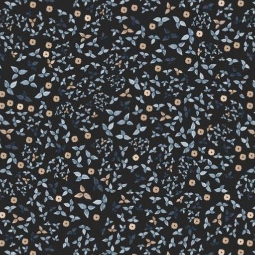 [PB-5109-DN] Fawn'D Of You Leafy Blender Dark Navy By Jacqueline Wild For P & B Textiles