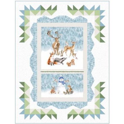 [MAY-KT-MASOSND] One Snowy Day  Quilt Kit By Hannah Dale For Maywood Studio