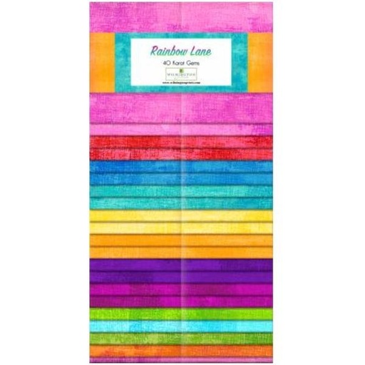 [WP-842-114-842] 40 Karat Gems Rainbow Lane 2.5In Strips By Wilmington Prints