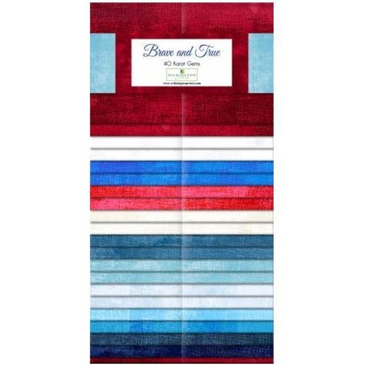 [WP-842-115-842] 40 Karat Gems Brave And True 2.5In Strips By Wilmington Prints