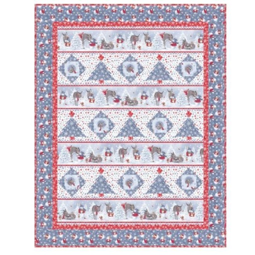 [PP-LittleDonkeysChr] Little Donkey'S Christmas Quilt From Northcott