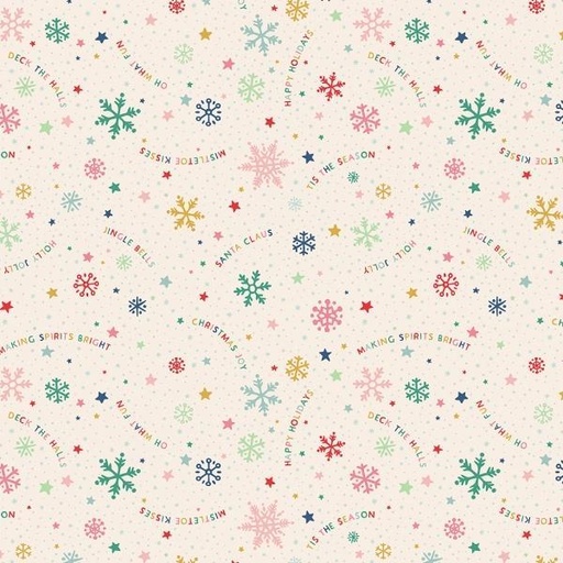 [PC-OF23303] Oh What Fun Snowflake Fun Multi by Elea Lutz for Poppie Cotton