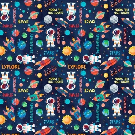 [BLAN-2789-77] Blast Off! Astronauts, Planets, and Rockets from Blank Quilting